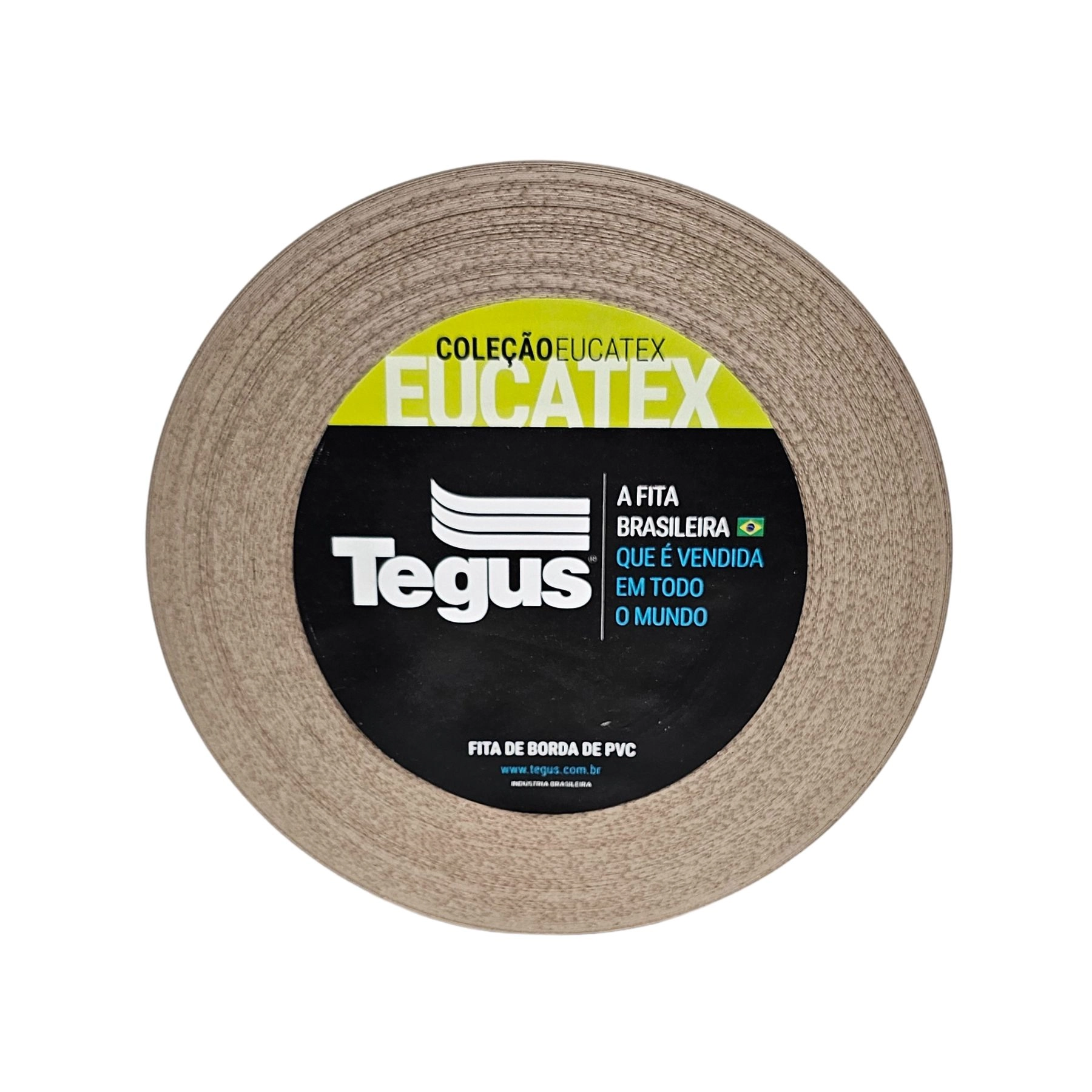 Fita de Borda de Plástico PVC PR2 Amadeirado 22mm Rolo com 10m Eucatex