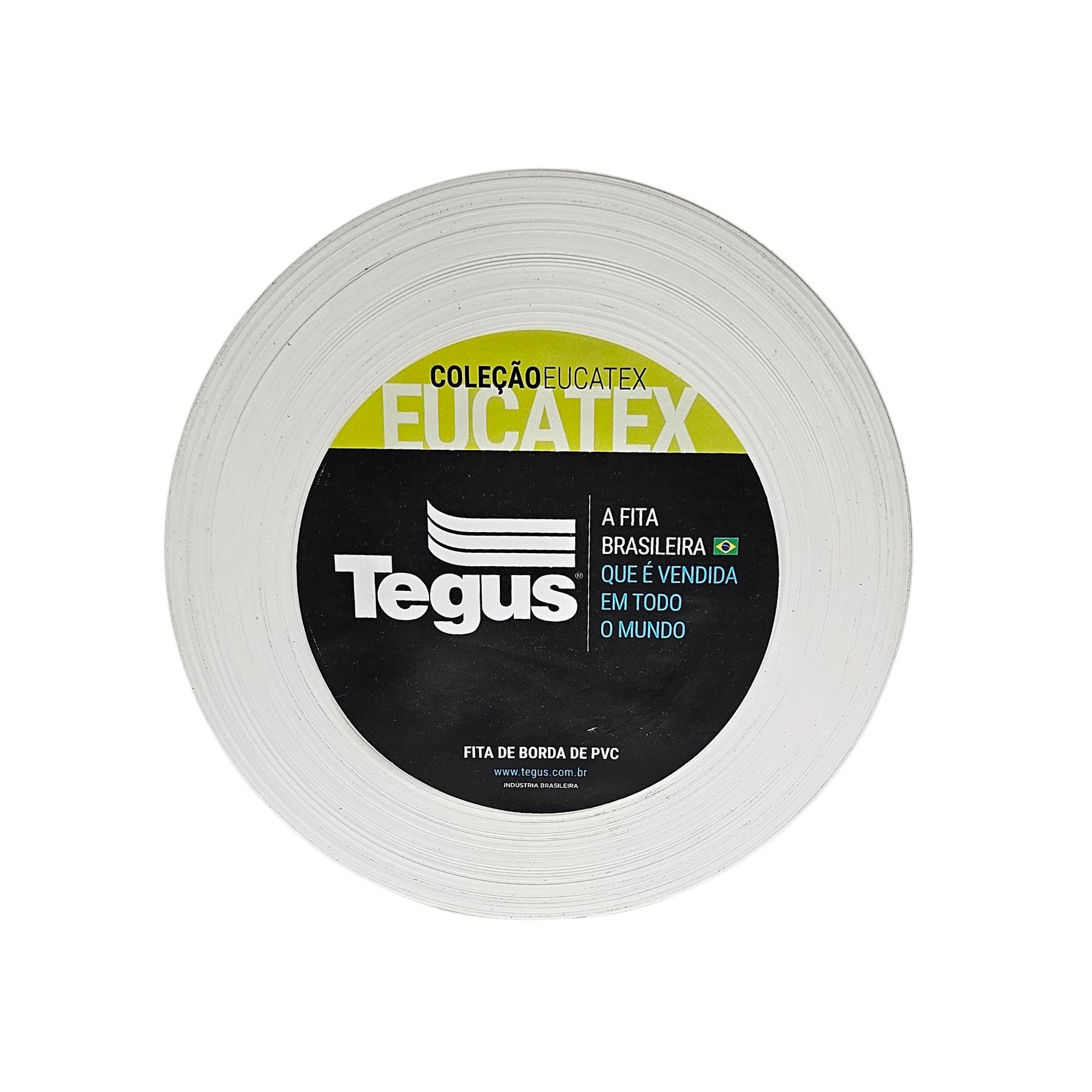Fita de Borda de Plástico PVC M01 Branco 22mm Rolo com 10m Eucatex
