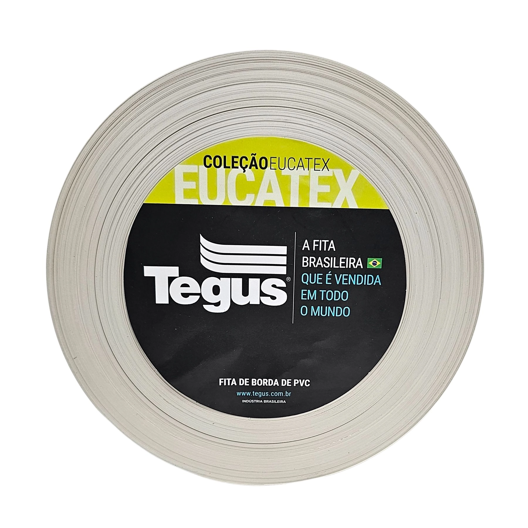 Fita de Borda de Plástico PVC M01 Areia 22mm Rolo com 10m Eucatex