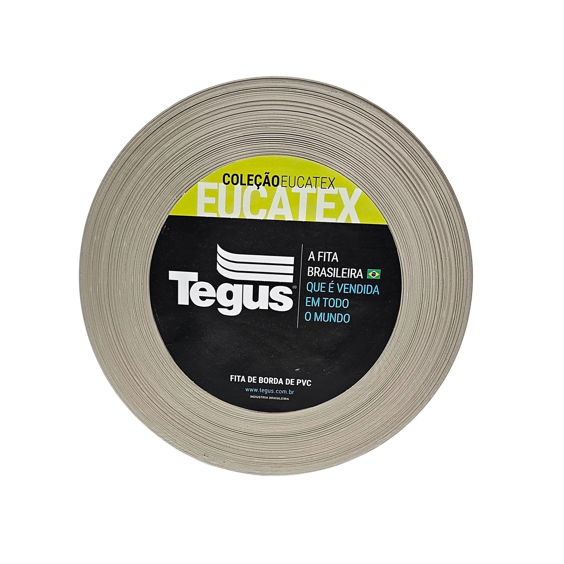 Fita de Borda de Plástico PVC M01 Marrom 22mm Rolo com 10m Eucatex