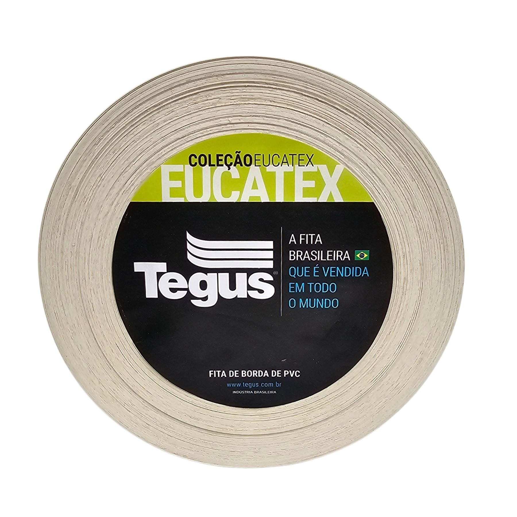 Fita de Borda de Plástico PVC P03 Amadeirado 22mm Rolo com 10m Eucatex