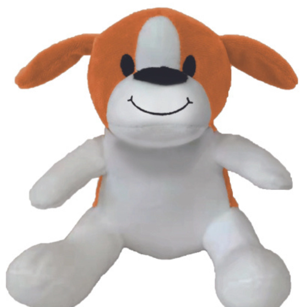 Brinquedo De Pelucia Cachorro Marrom 18cm
