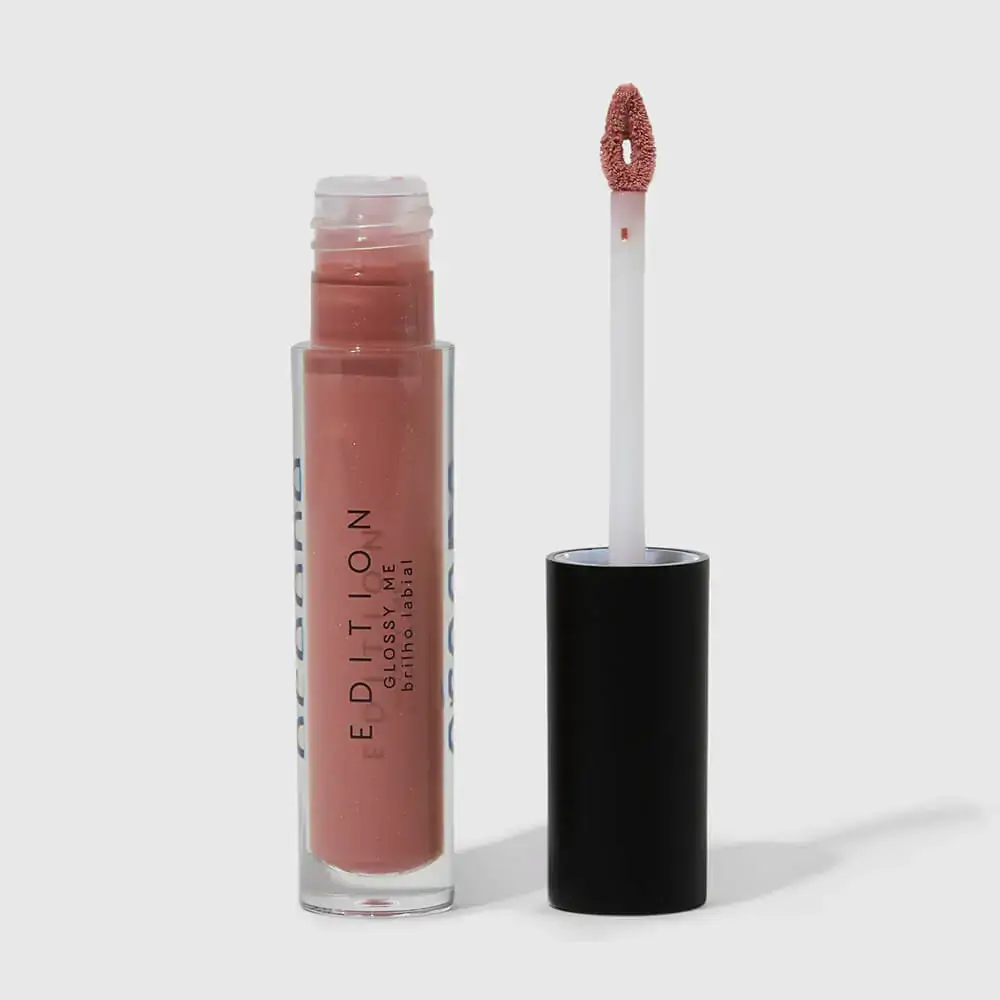 Brilho Labial Glossy Me Shimmer Brown:branco:unico