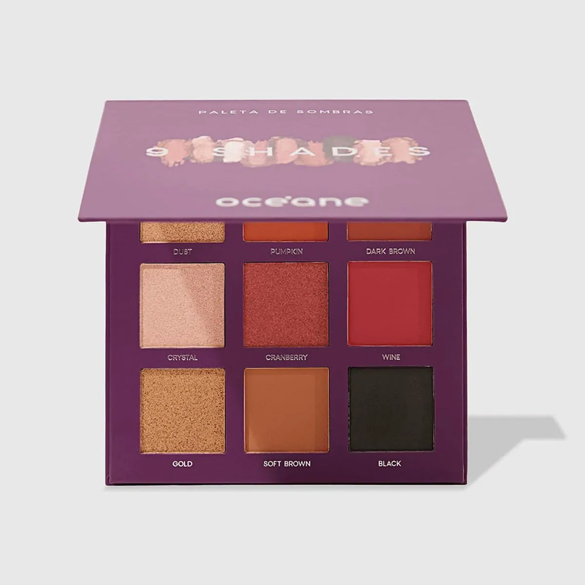 Paleta De Sombras 25g 9 Shades Purple Oceane