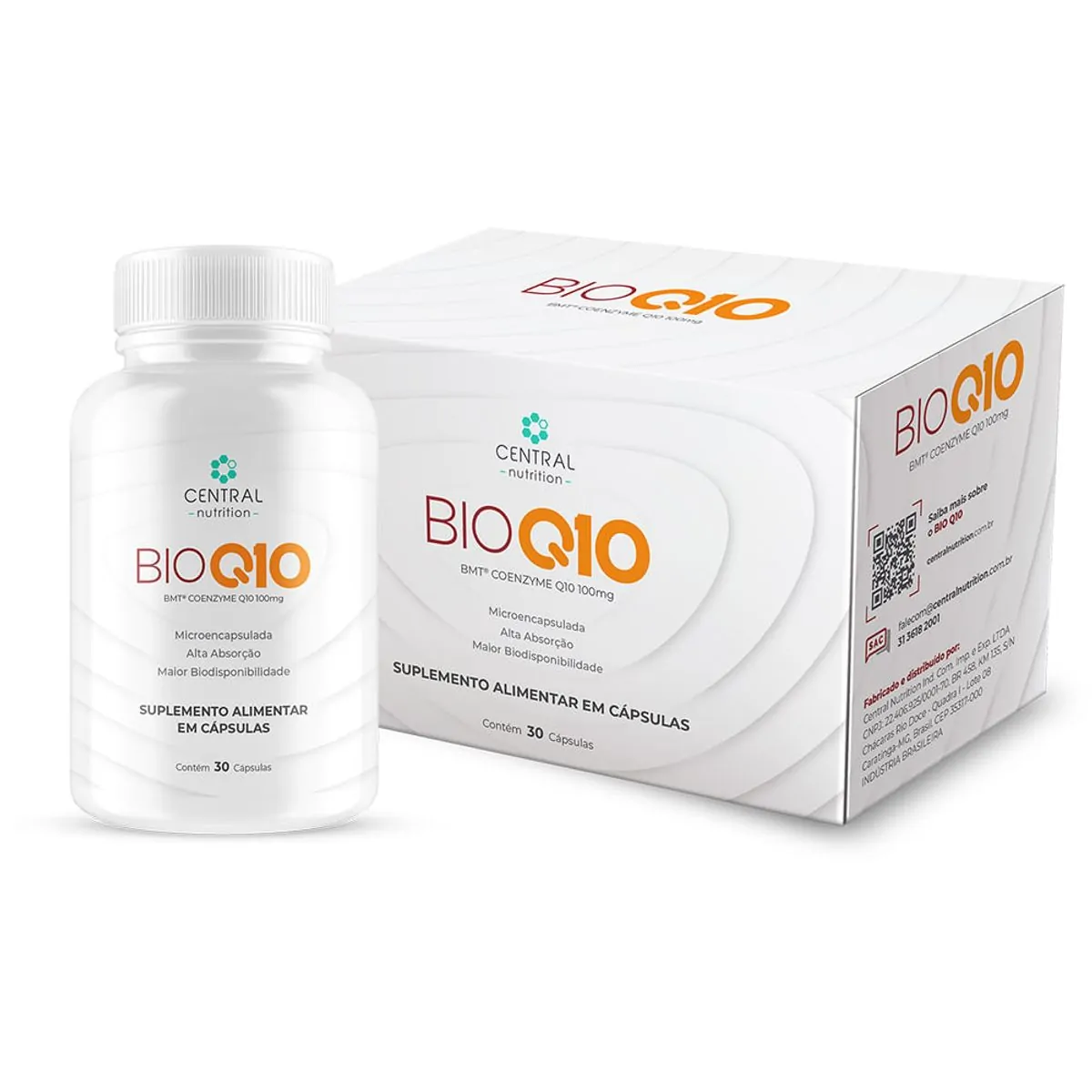 Bio Q10 Central Nutrition 30 Cápsulas - 100 Mg
