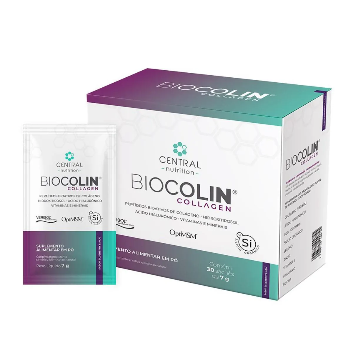 BIOCOLIN COLLAGEN 7G BLUEBERRY & AÇAÍ 30 SACHES