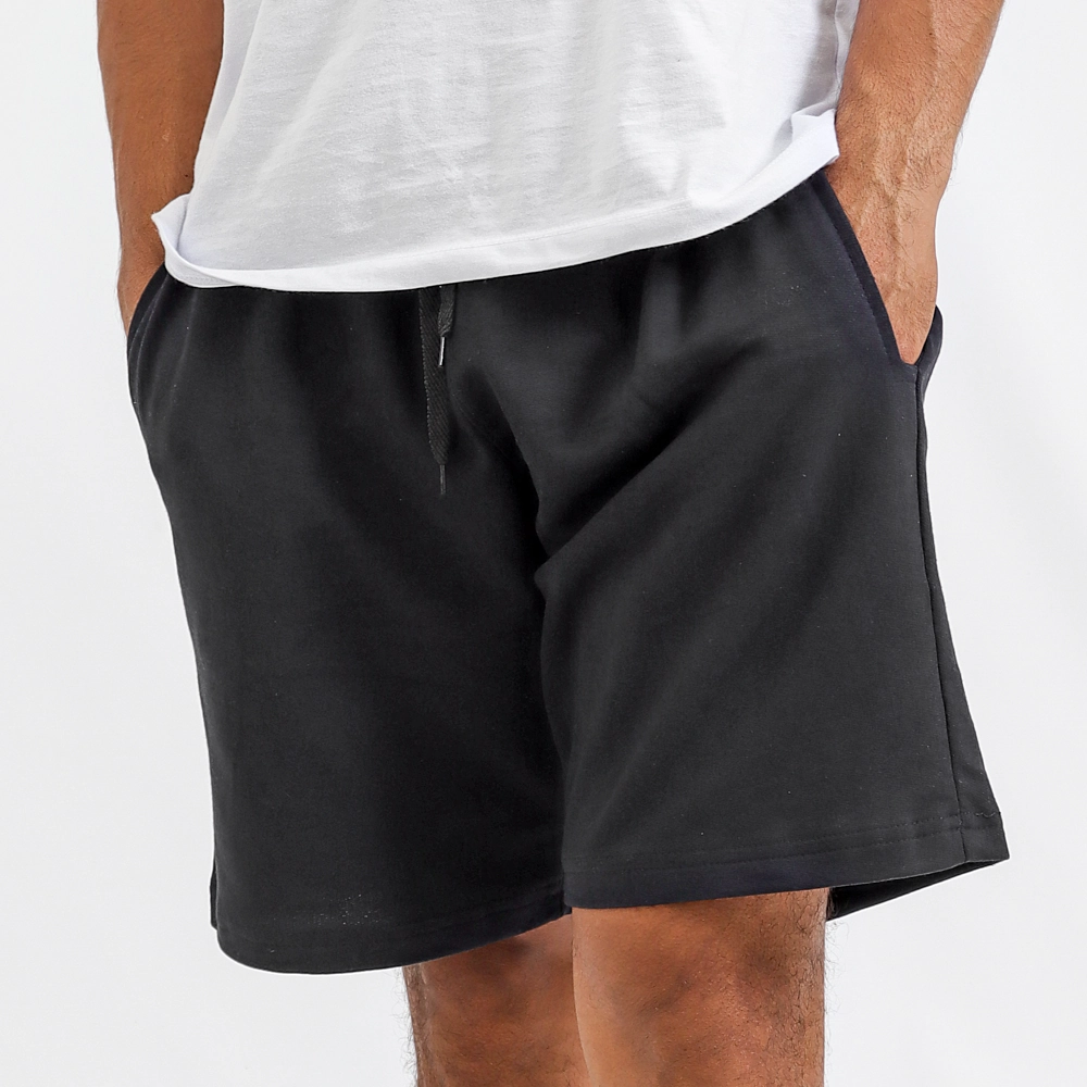 Bermuda Masculina Moletom Cor Preto Tamanho M