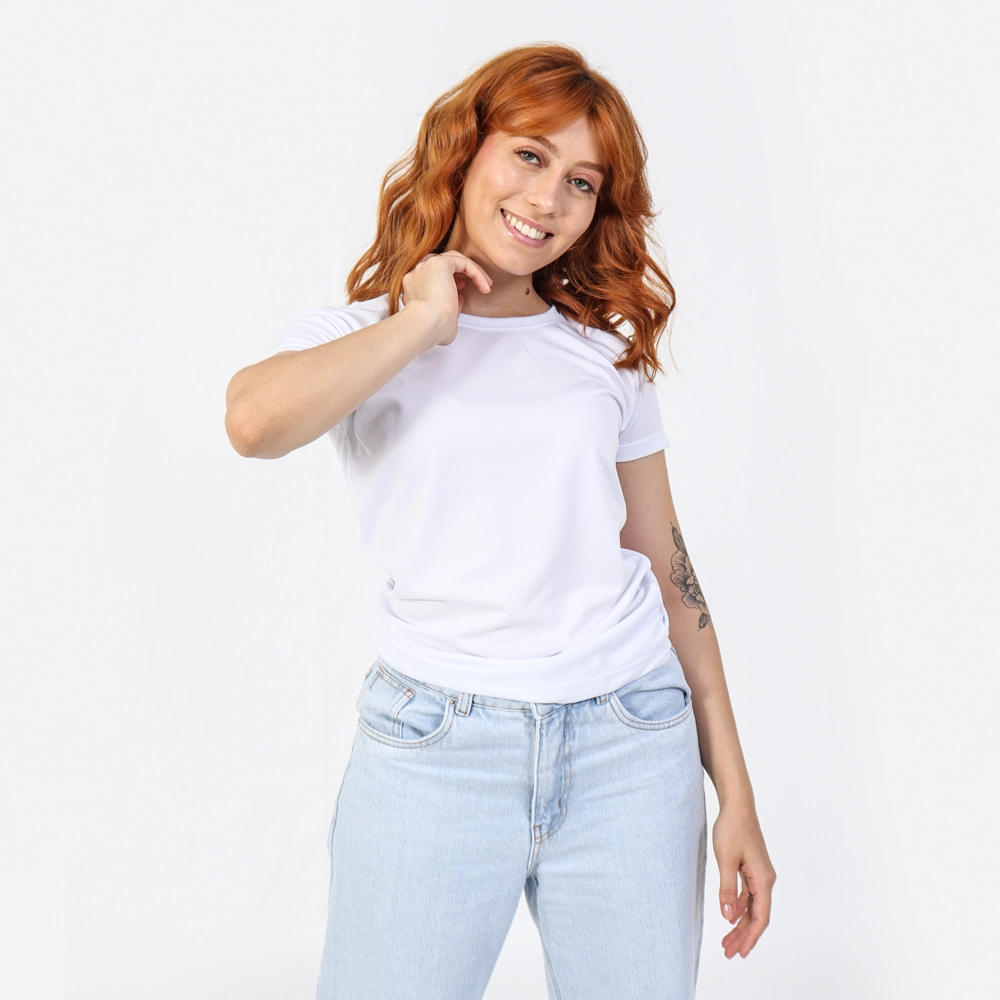 Camiseta Dry Fit Feminina Cor Branca Tamanho Gg