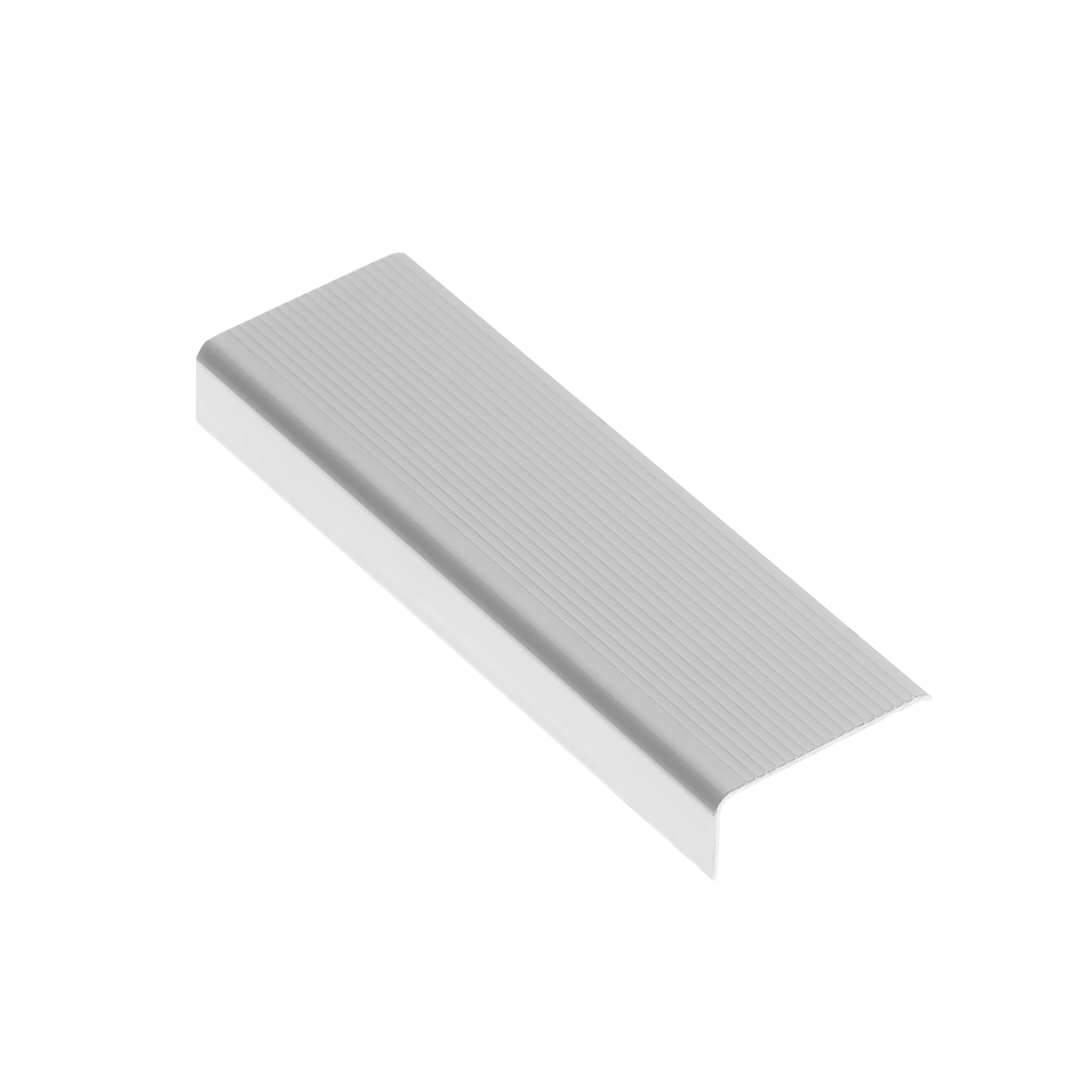 Cantoneira Autocolante Em Alumínio Para Degrau Escada 34mm X 14mm - Homeney - Branco - 1m