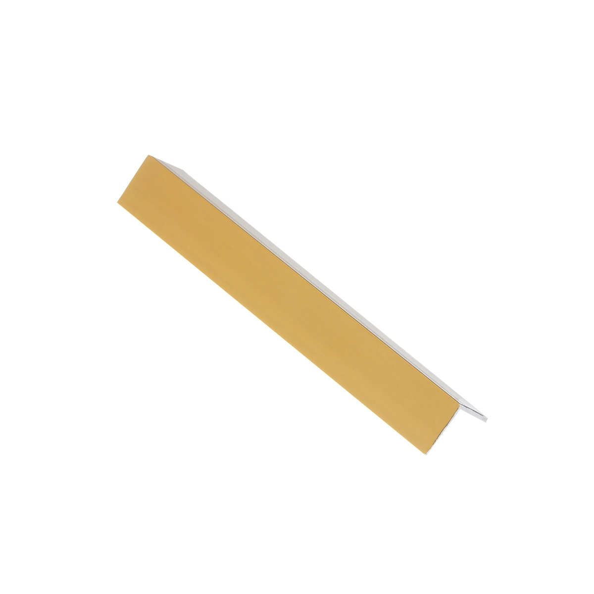 Cantoneira Alumínio Para Canto Parede 1/2 - 12mm X 12mm - Homeney - Ouro Fosco - 3m