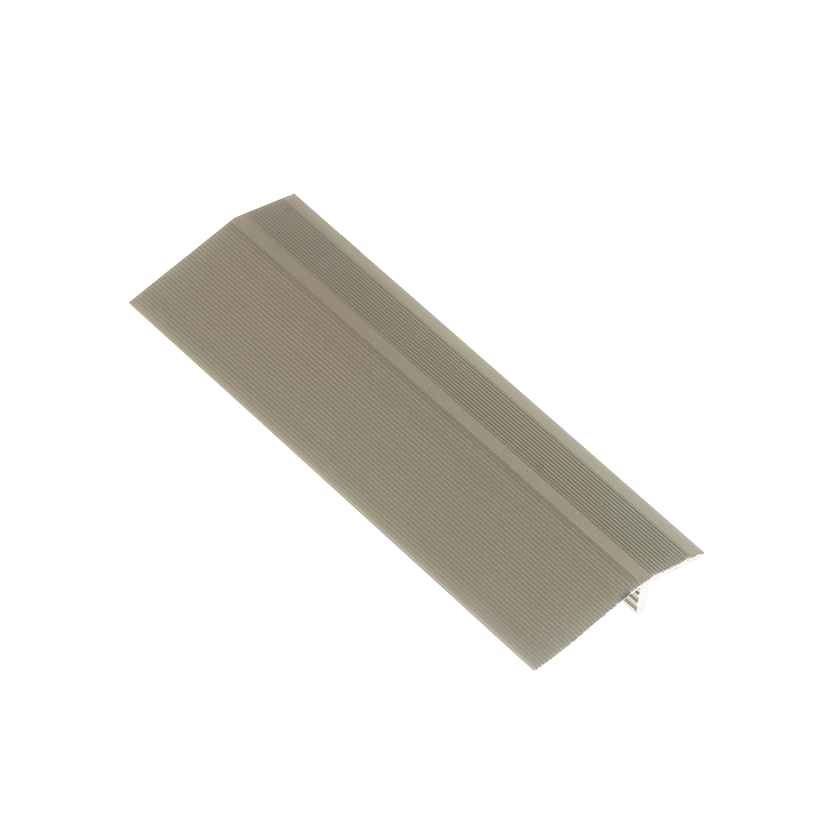 Perfil Redutor Metálico Com Base De Fixação Para Piso Laminado 7mm - Homeney - Champanhe - 1m