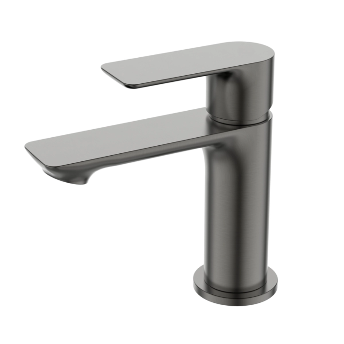 Torneira baixa Misturador Monocomando Cuba lavatório Banheiro Lavabo Pia Cinza Grafite Luxo Metal