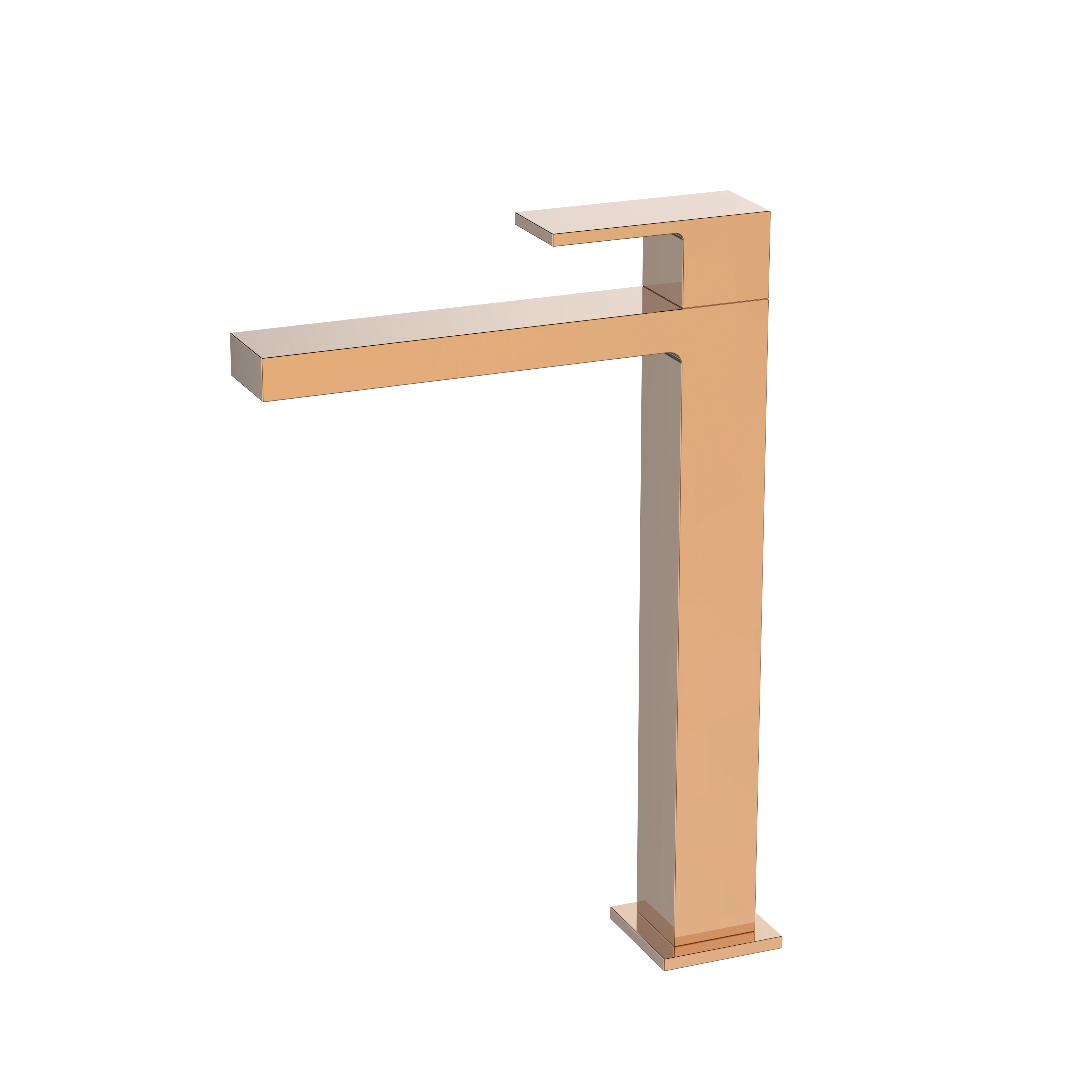 Torneira Para Lavatório Água Fria Bica Alta Madrid Rose Gold - Jiwi - Wj-1198-md-rg