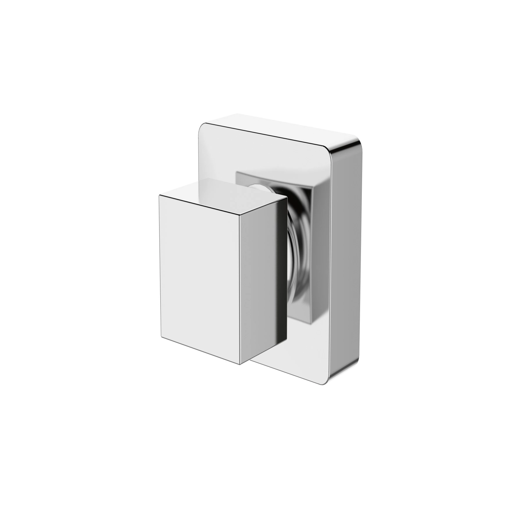 Acabamento para Registro Padrão Deca 1/2" e 3/4" Quadrado Cromado Econobanho Jiwi