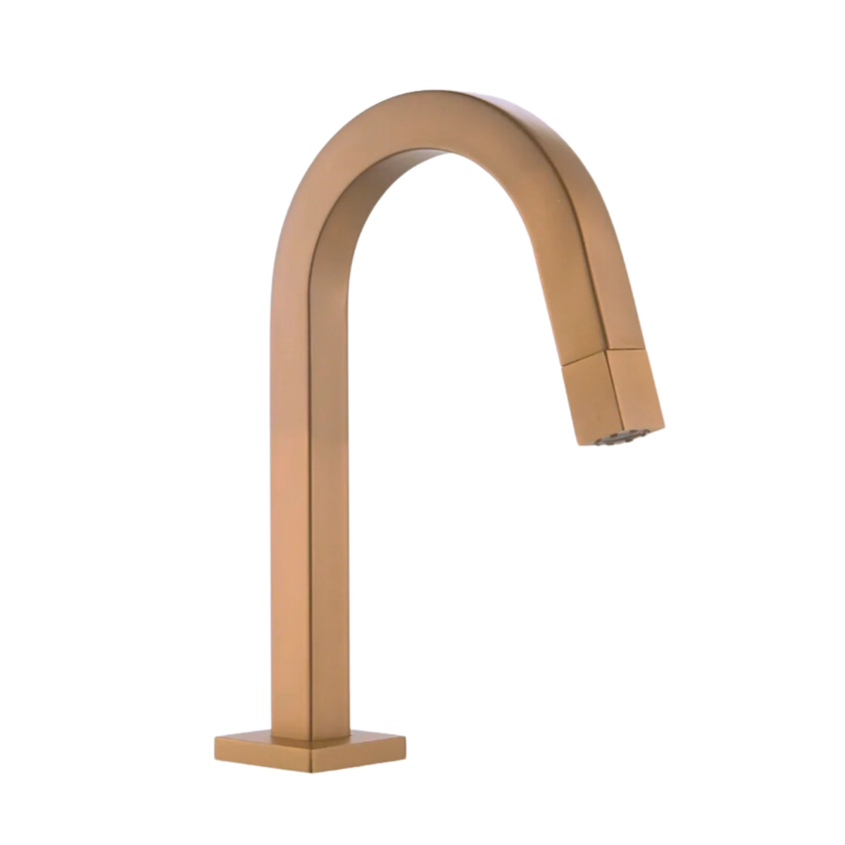 Torneira Banheiro Lavatorio Quadrada Pratica Rose Gold 1/4 Volta