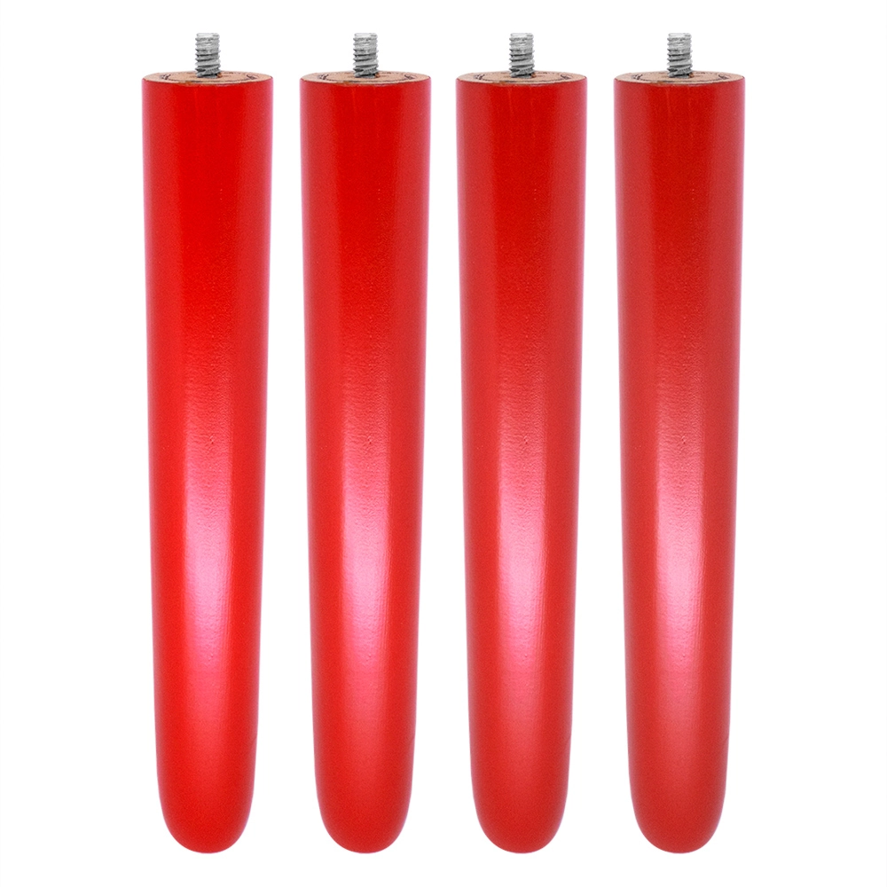 Kit 04 Pés Palito Vermelho 25 Cm  D10 - D rossi