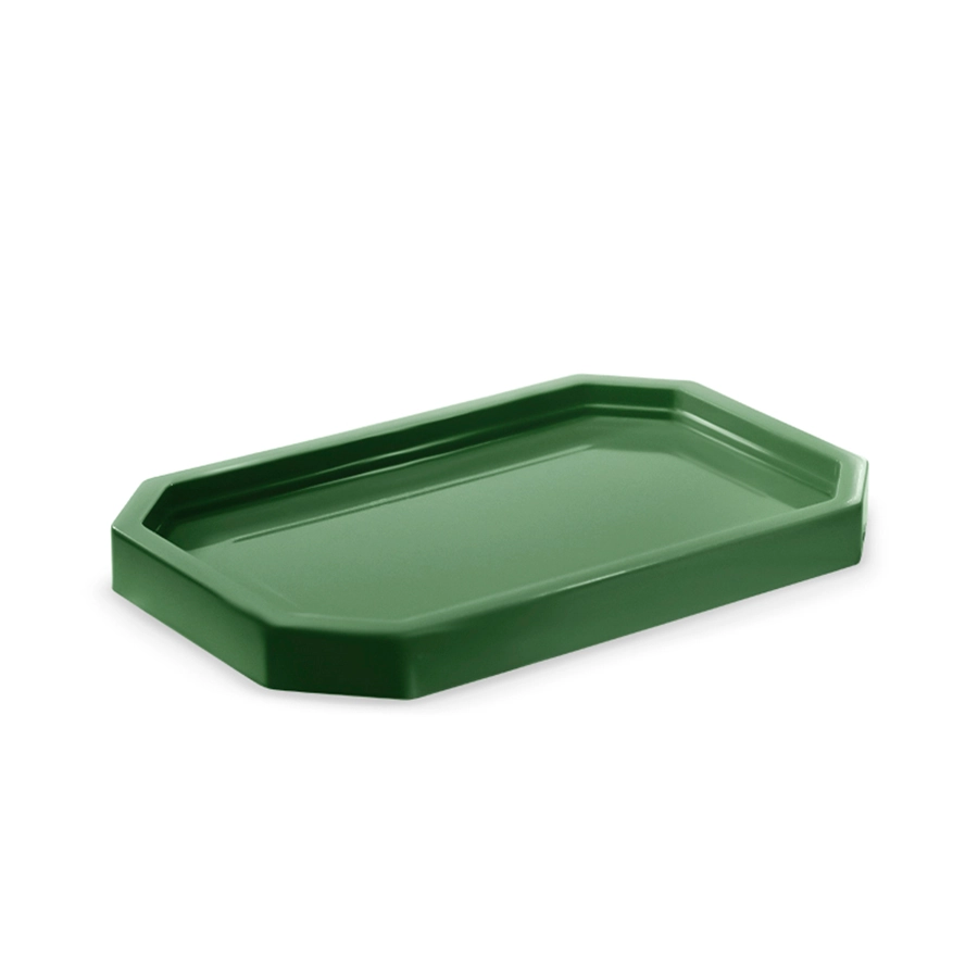 Mini Bandeja Dec Mini Lapidada Verde Militar 19x13cm Mbdl031 Tasil