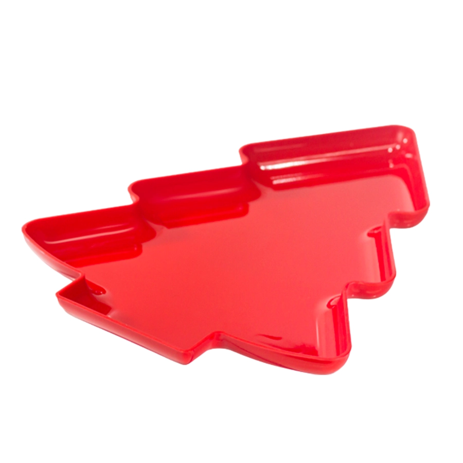 Bandeja Dec Pinheiro Vermelha 22x17cm Tasil