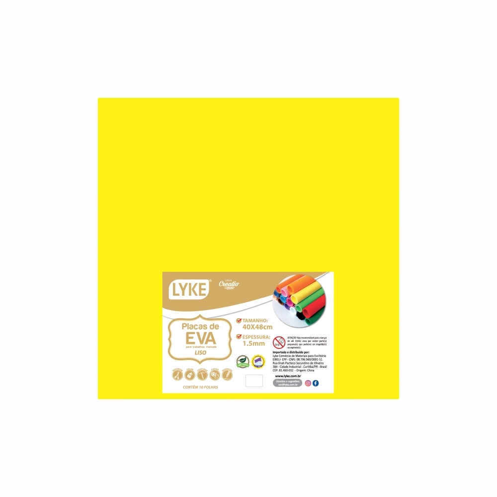 Placa Eva Lisa Amarela 40x48 1.8mm Pl0014 Mission