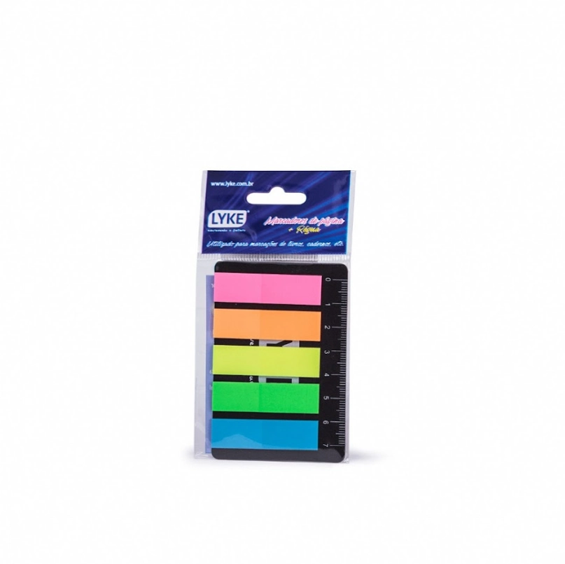 Marcador Pagina Lyke Neon 100 Tiras Pl0084 Zhejiang