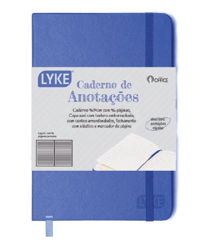 Bloco Anotacao Lyke Pautado Azul 96f Pl0092 Zhejiang