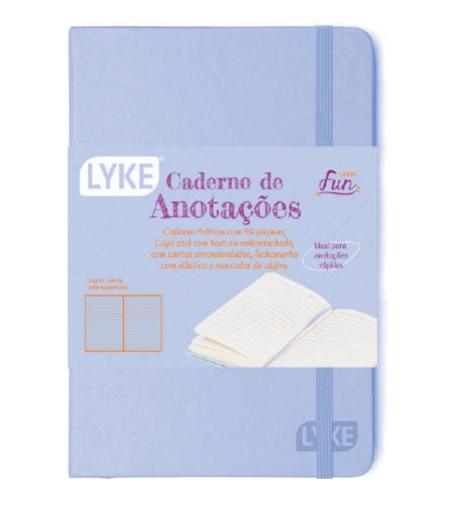Bloco Anotacao Lyke Pautado Azul Pastel 96f Pl0096 Zhejiang