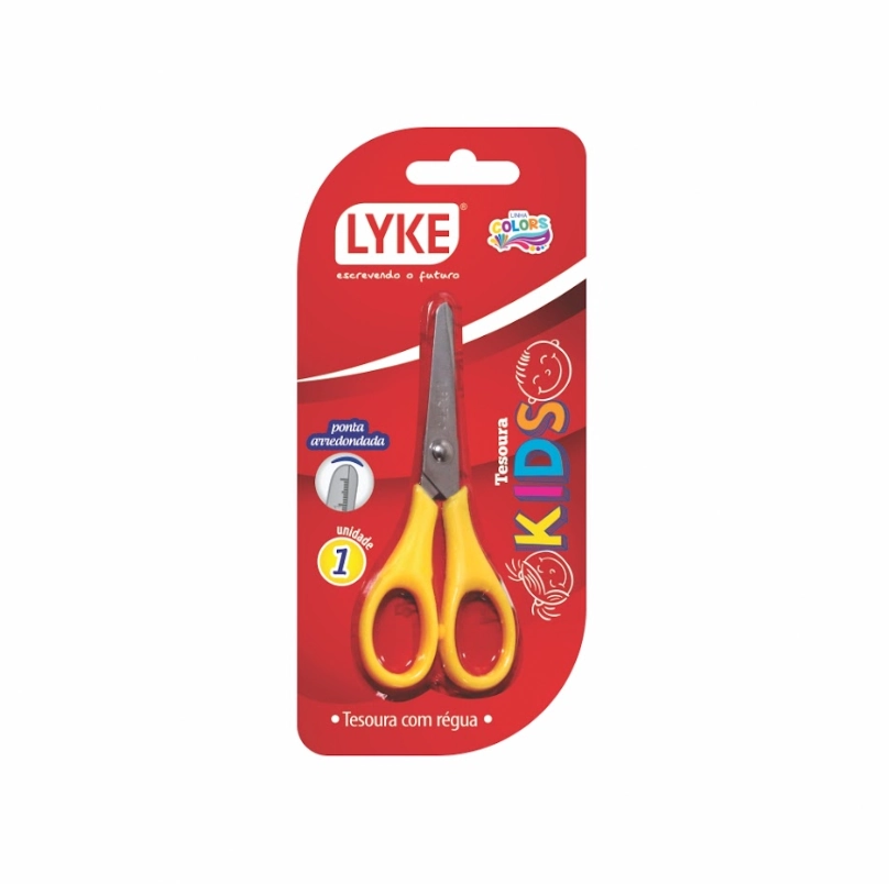 Tesoura Escolar Lyke 12cm Pl0102 Yangjiang