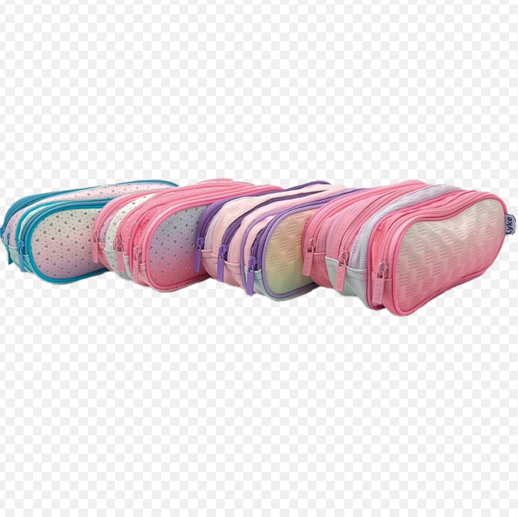 Estojo Multiuso Oval Dreams 3 Zip Sortido Pl0113 Lyke