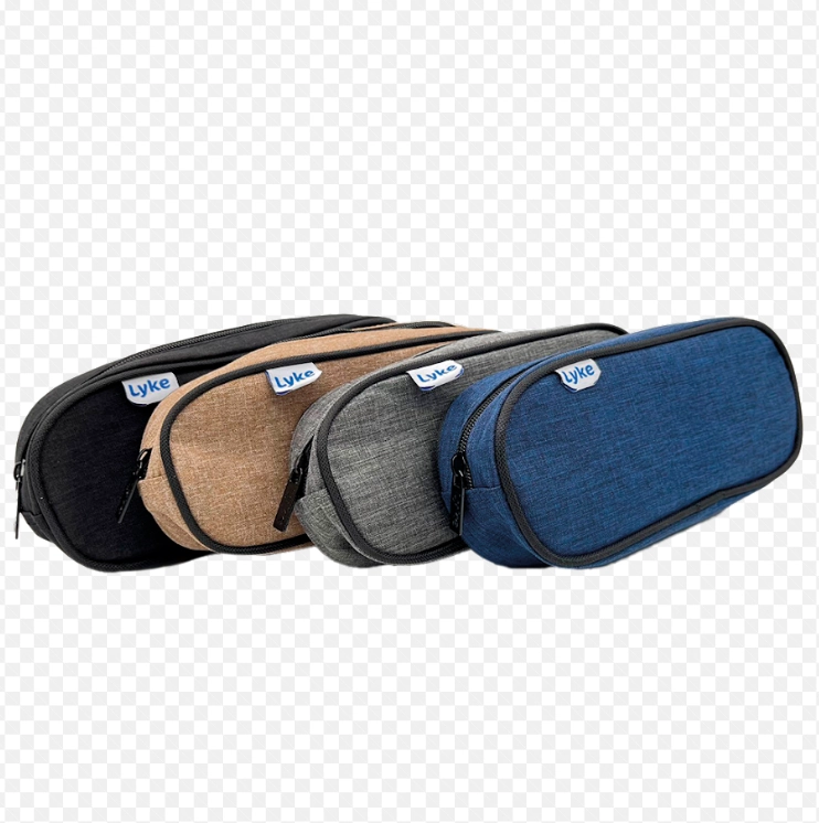 Estojo Multiuso Oval Liso 1 Zip Sortido Pl0122 Lyke