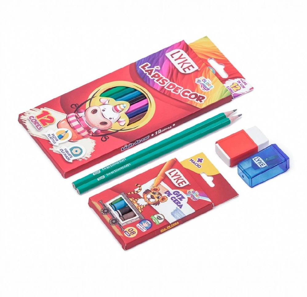 Kit Escolar Lyke 24pcs Pl0131 Shenzhen