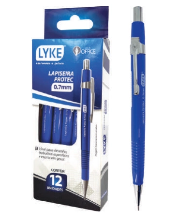 Lapiseira Lyke Protec Azul 0.7mm Pl0137 Ningbo