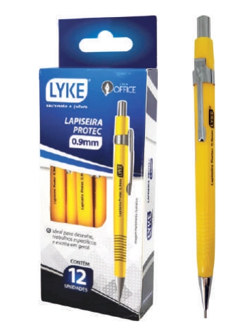 Lapiseira Lyke Protec Amarela 0.9mm Pl0138 Ningbo
