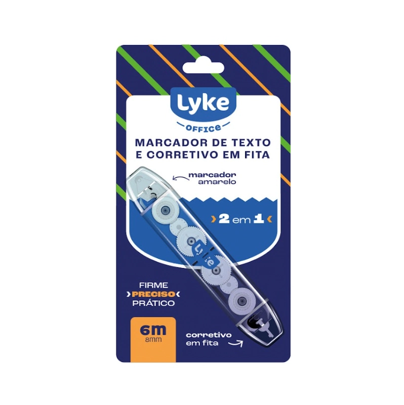 Marca Texto Corretivo Fita Lyke 2 Em 1 Pl0167 Korean