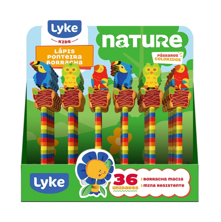 Lapis Grafite Borracha Lyke Nature Pl0204 Zhejiang
