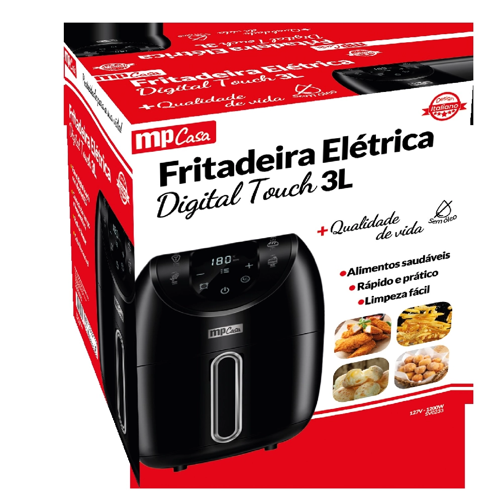 Fritadeira Air Fryer Mpcasa Digital 4l 127v Sv0233 Ningbo