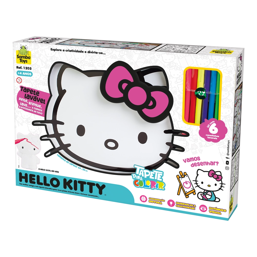 Brinquedo Tapete Pintura Samba Toys Un Hello Kitty
