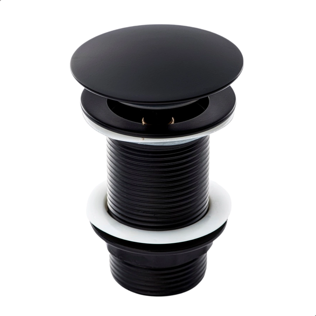 Válvula Click De Inox 1.1/4 (4cm) P/ Cuba Vidro Louça Black