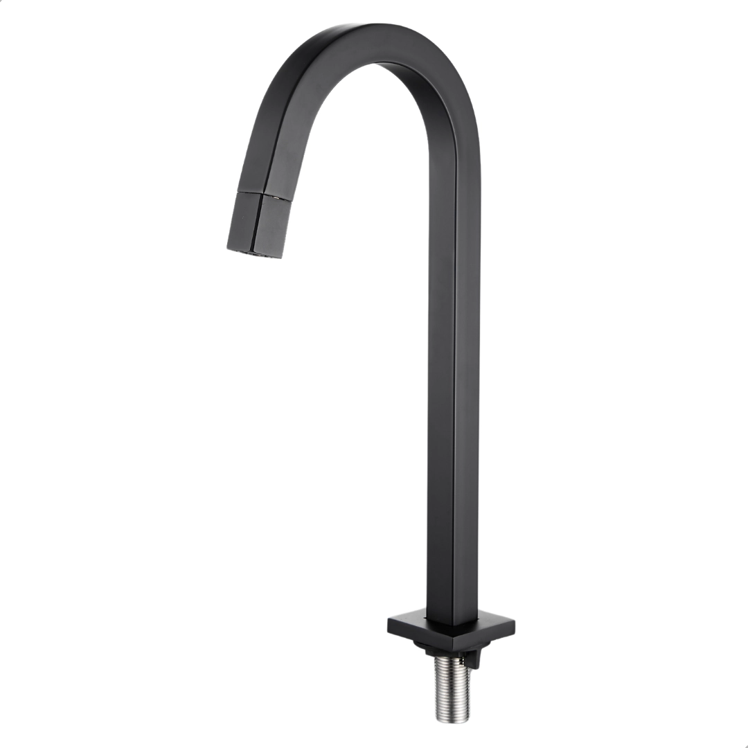 Torneira Banheiro Lav. Quadrada Preto Black Pratica Clean
