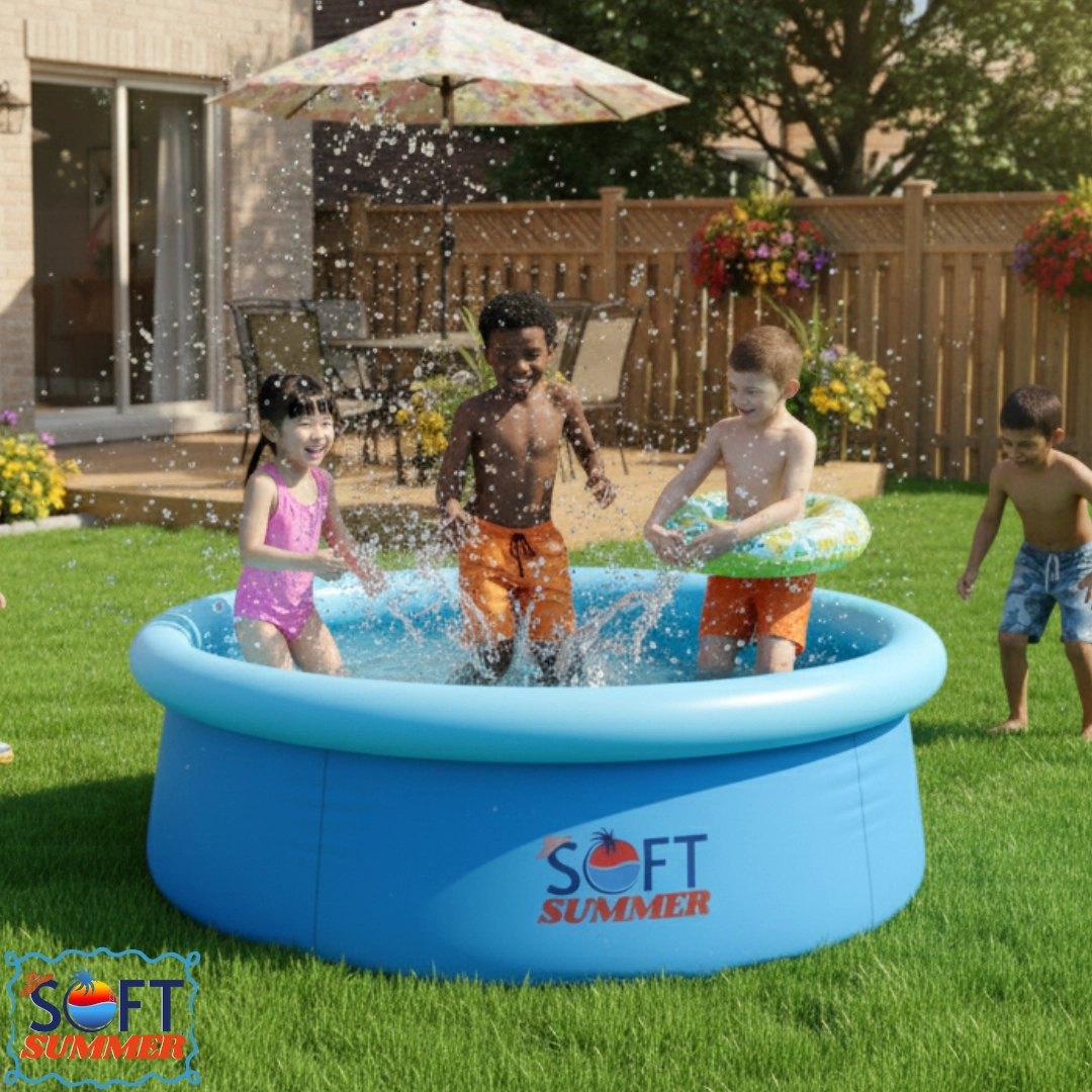 Piscina Inflável Infantil Redonda 1000 Litros Azul