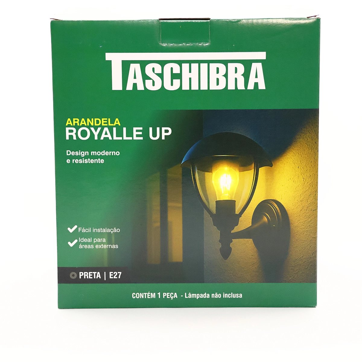Arandela Para Parede Royalle Up E27 Para Lâmp. Led Taschibra