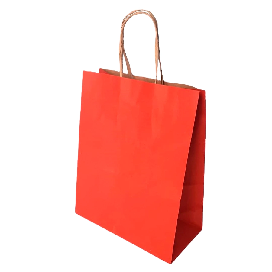 Sacola Kraft Nat Verm Alca Nat 23,5x17x34cm 2594 Lc Embalagens