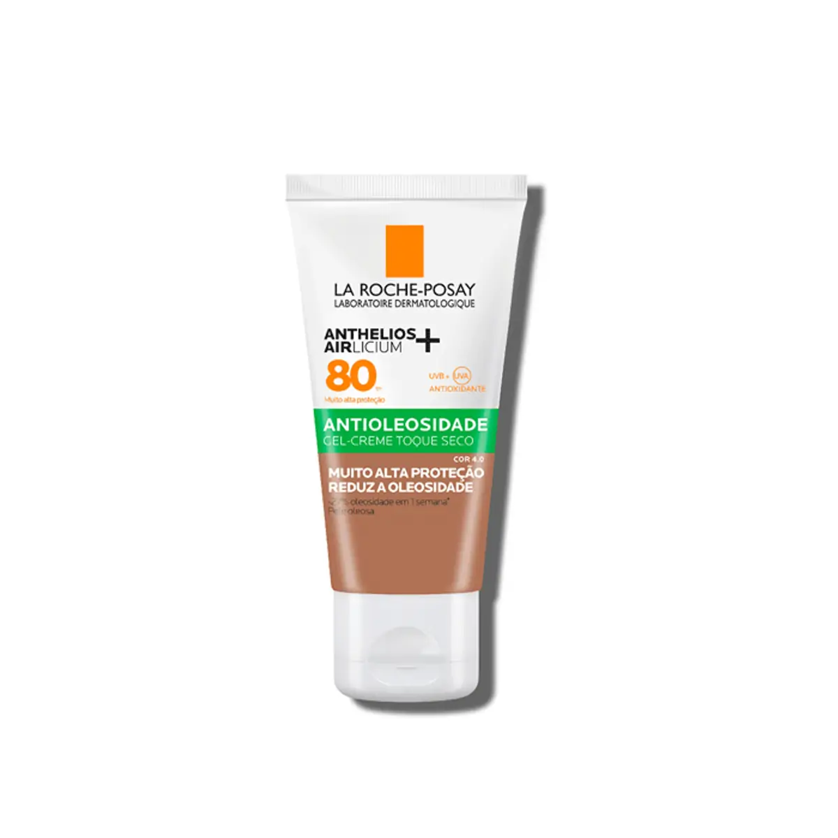 Protetor Solar Facial Gel Creme Toque Seco Antioleosidade Com Cor 4.0 Fps 80 La Roche Posay Anthelio