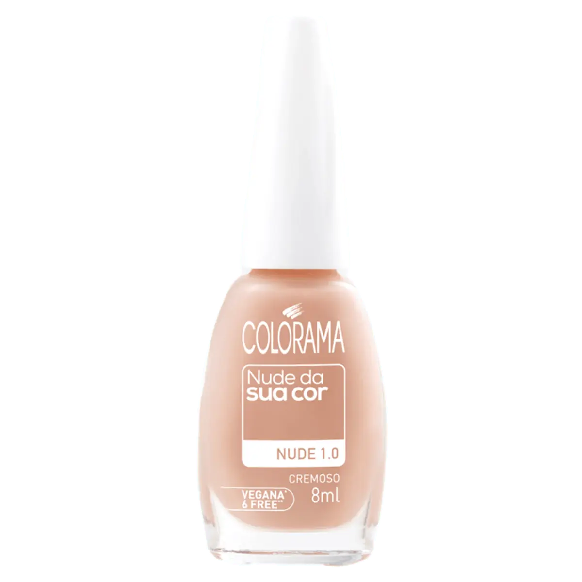Esmalte Cremoso Nude 1.0 Colorama Nude Da Sua Cor Frasco 8ml