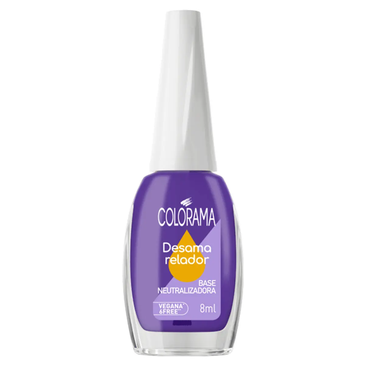 Esmalte Base Neutralizadora Roxo Translúcido Colorama Desamarelador Frasco 8ml
