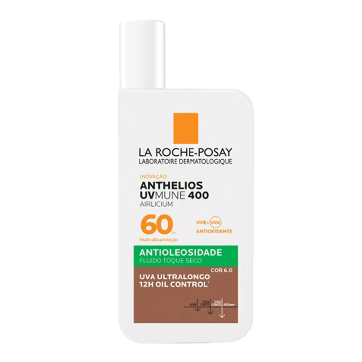 Protetor Solar Facial La Roche-Posay FPS 60 Anthelios Uvmune 400 Cor 6.0 40ml