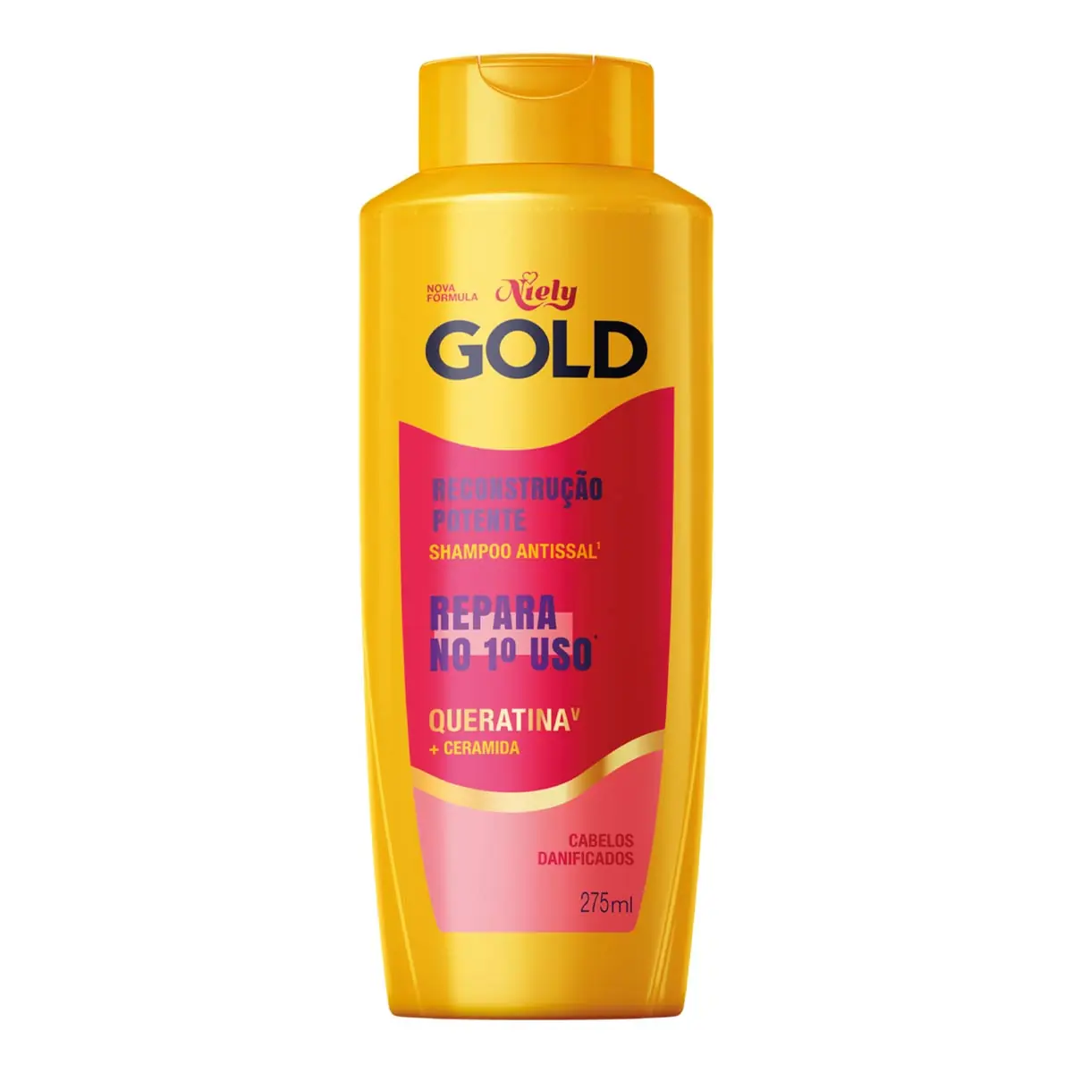 Shamp Niely Gold 275ml Recontrução Potente