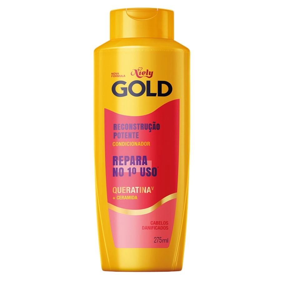 Shamp Niely Gold 275ml Recontrução Potente