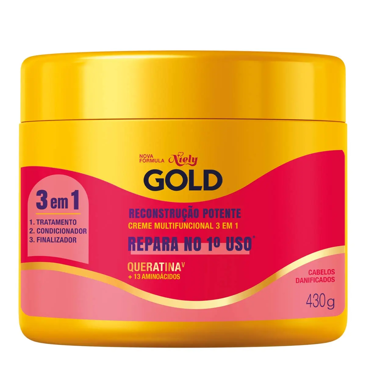 Niely Gold Cr Trat Reconstrucao 430g