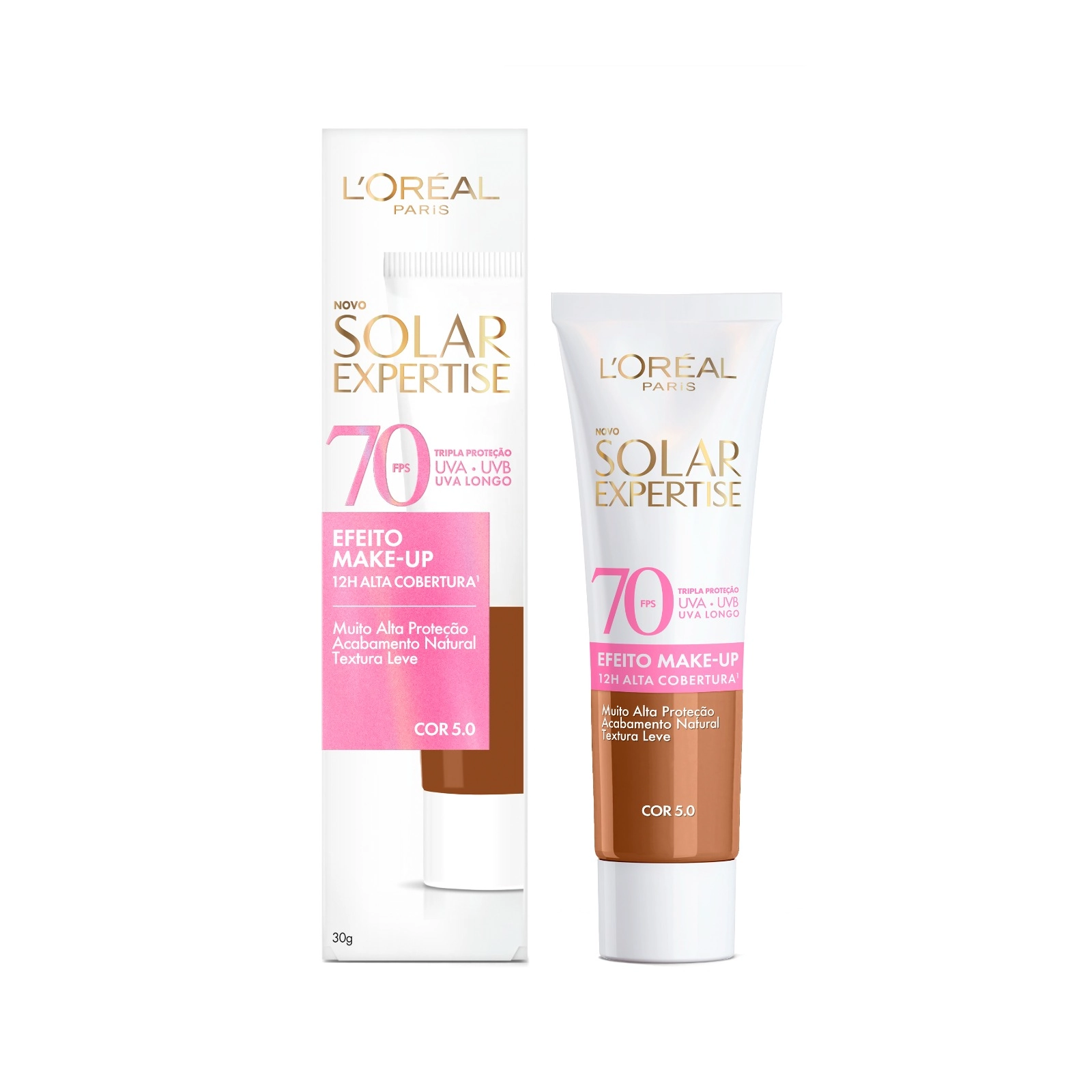 Prot Solar Loreal Fac Ef Make Up 5.0