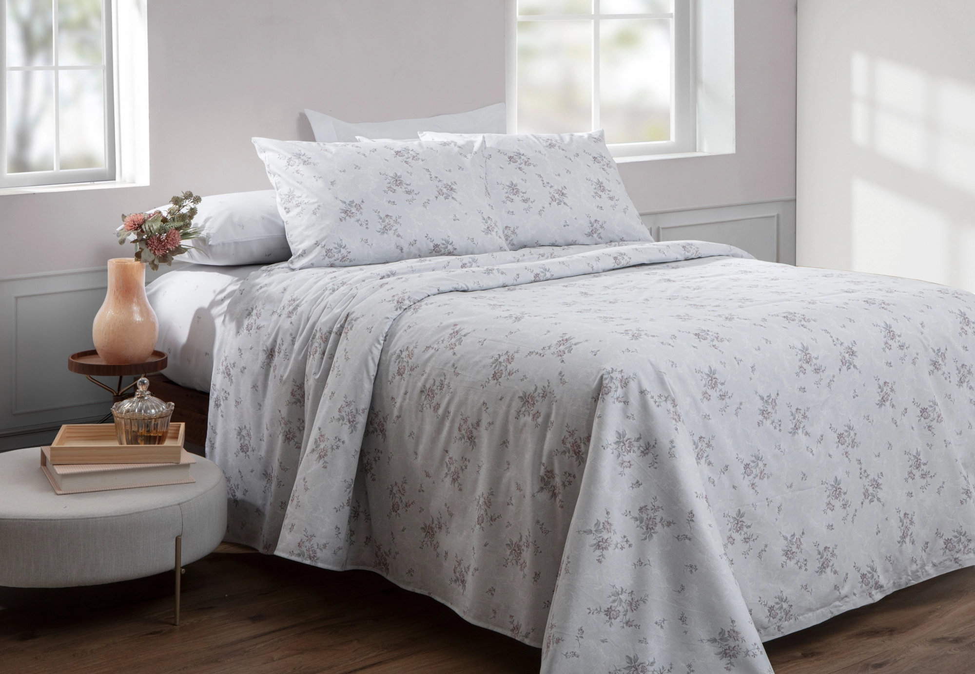 Kit Cama New Innovi Queen 180 Fios Fenice 3pcs 004079.3586.u Kacyumara